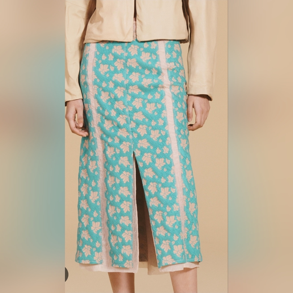 Zara Limited Edition Jacqard Skirt Size Large